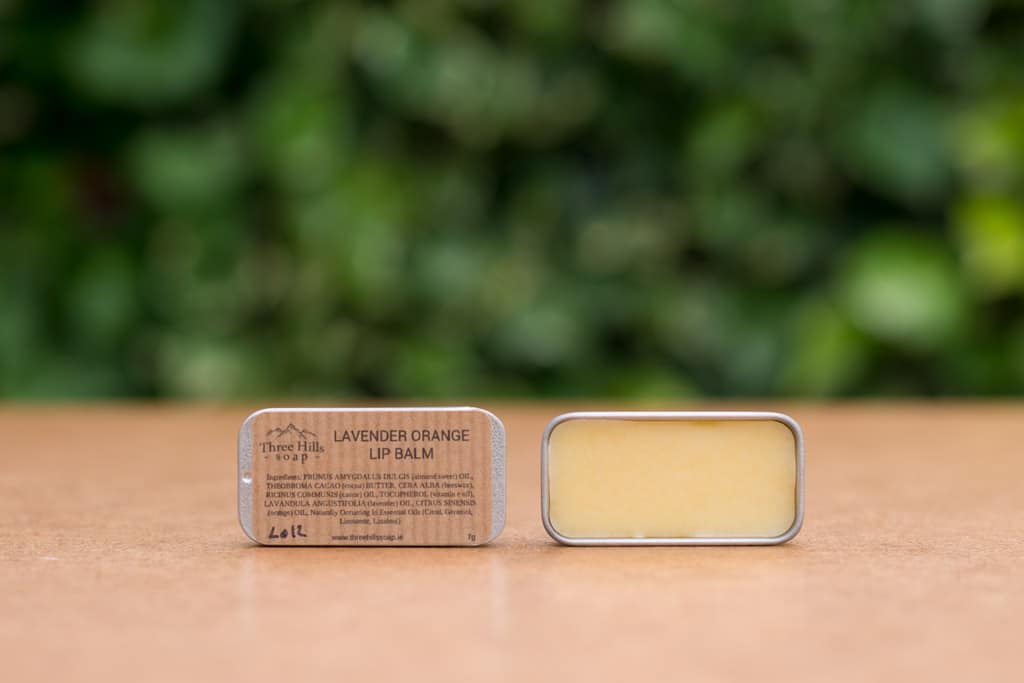 lavender orange lip balm