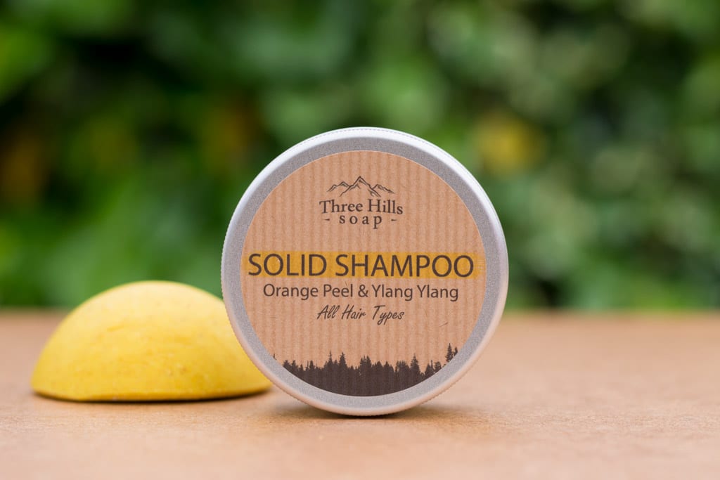 Solid Shampoo for All Hair Types - Orange Peel and Ylang Ylang Solid Shampoo for All Hair Types - Orange Peel and Ylang Ylang