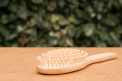 wooden hairbrush